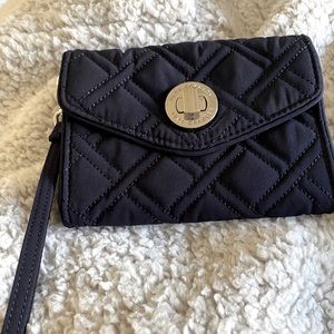 VB navy quilted wallet clutch. Very gently used.